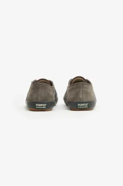 New POMPEII BELL SUEDE CHARCOAL EMERALD