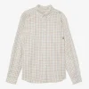 Sale POMPEII CHECK WINE COTTON SHIRT