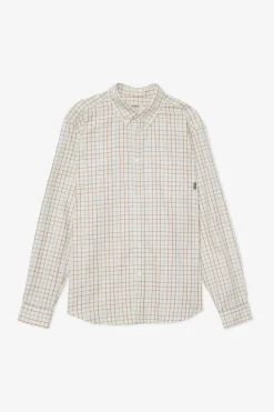 Sale POMPEII CHECK WINE COTTON SHIRT