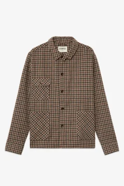 Online POMPEII CHECK WOOL CHORE JACKET