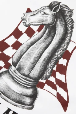 Fashion POMPEII CHESS WHITE TEE