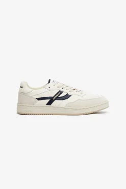 Cheap POMPEII ELAN PIPPA LEATHER ECRU NAVY