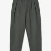Cheap POMPEII EMERALD CANVAS LOOSE TROUSER