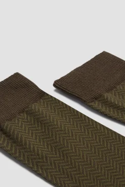 Cheap POMPEII HERRINGBONE KHAKI MELANGE
