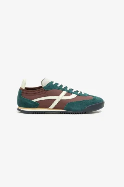 Outlet POMPEII KITE SUEDE GREEN BROWN