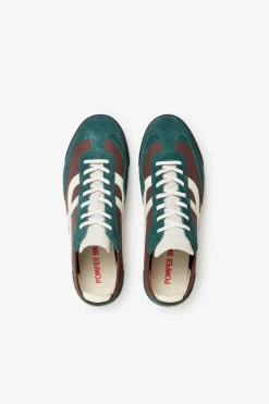 Outlet POMPEII KITE SUEDE GREEN BROWN