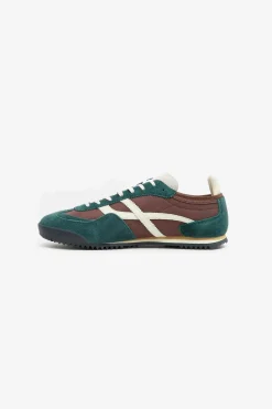 Outlet POMPEII KITE SUEDE GREEN BROWN