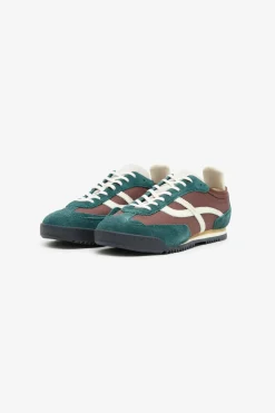 Outlet POMPEII KITE SUEDE GREEN BROWN