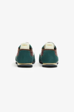 Outlet POMPEII KITE SUEDE GREEN BROWN