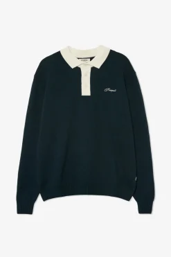Sale POMPEII LOGO PINE WOOL KNIT POLO