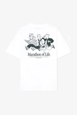 Fashion POMPEII MARATHON OF LIFE WHITE TEE