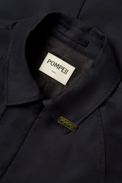 Online POMPEII NAVY COTTON MAC COAT