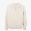 New POMPEII OYSTER KNITTED POLO