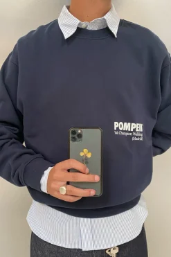 New POMPEII NAVY CREW NECK
