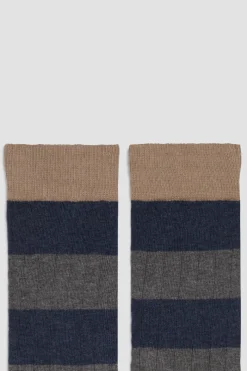 New POMPEII STRIPES NAVAL GREY