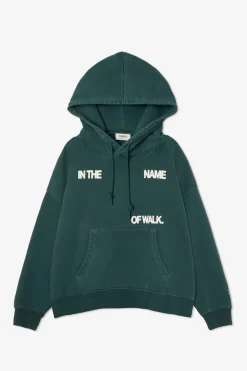Fashion POMPEII WALK EMERALD BOXY HOODIE